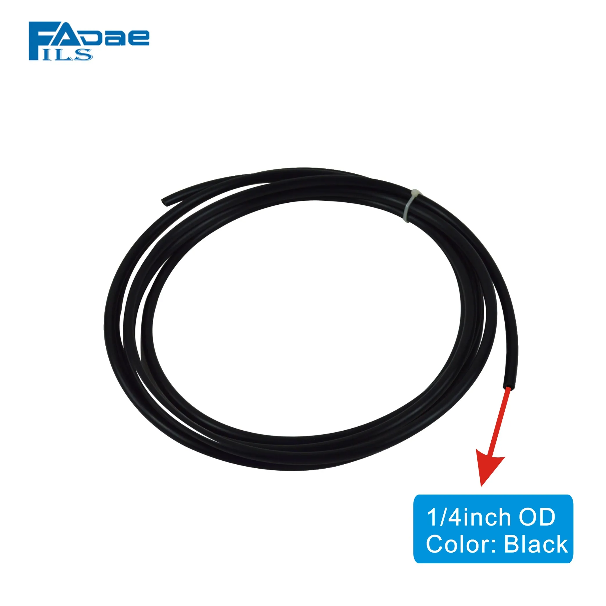 1/4 Inch PE Tube, 10 Meters(30 feet) Length Tubing Hose Pipe for RO Water Filter System/Icemaker/Water Dispenser - Black