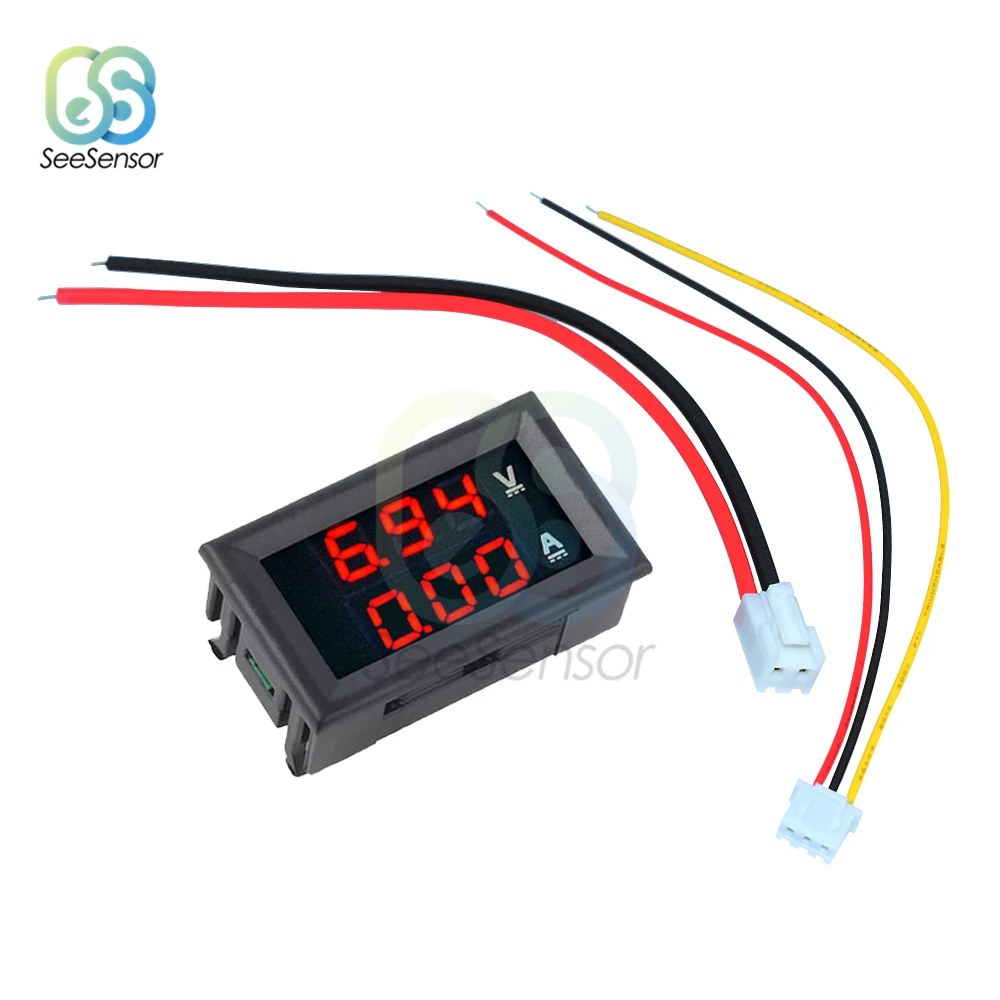 Dc 100V 10A Mini Digitale Voltmeter Amperemeter Dual Led Display Digitale Voltage Current Meter Tester Gauge