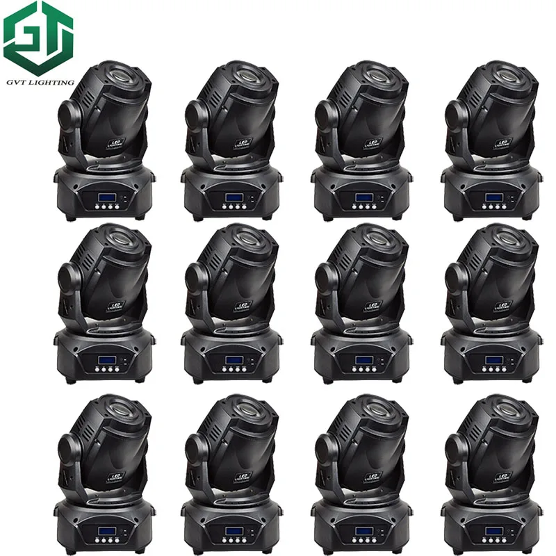 

12pcs/lot 90W LED Moving Head Light DMX DJ Disco Party Wedding Show Stage Effect Lighting 90W White LED Spot Moving Head Lights