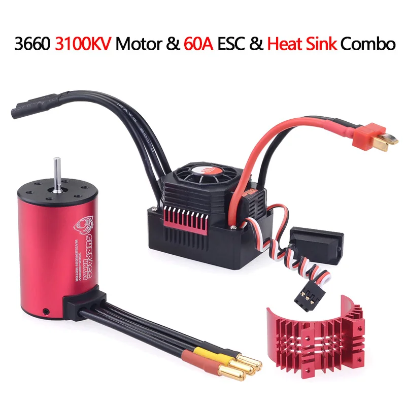 OVERTREFFEN HOBBY Wltoys 144001 124019 104001   RC Auto 3650 3660 F540 3600KV 5200KV 3930KV 4370KV Borstelloze Motor 45A 60A ESC