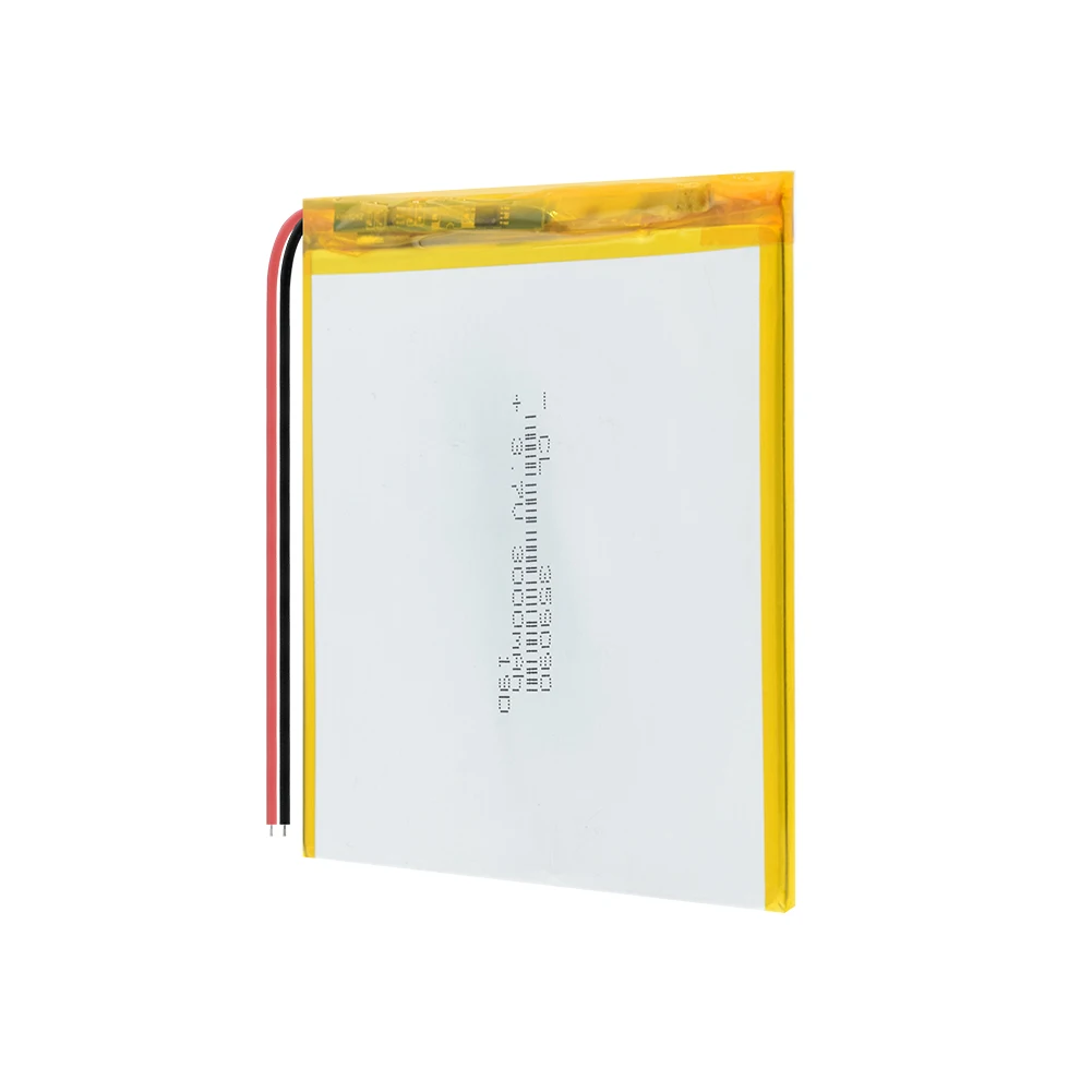 359090 3000mah bateria recarregável do polímero 3.7v li íon lipo li-pilha de lítio do polímero para o leitor da almofada de gps dvd