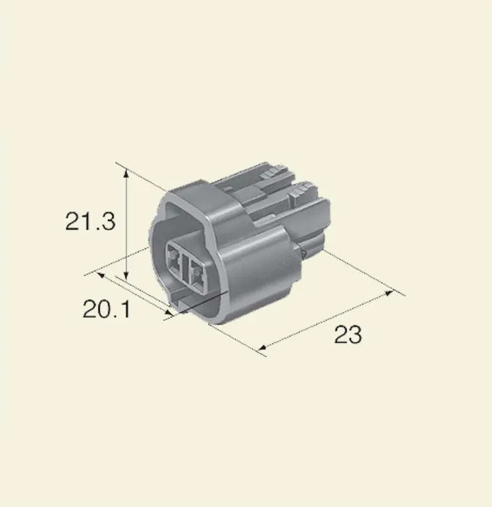 Free shipping10/20/50/100 pcs/lots 2 Pin/ways female fuel Injector Automotive wire harness Connector 6189-0031