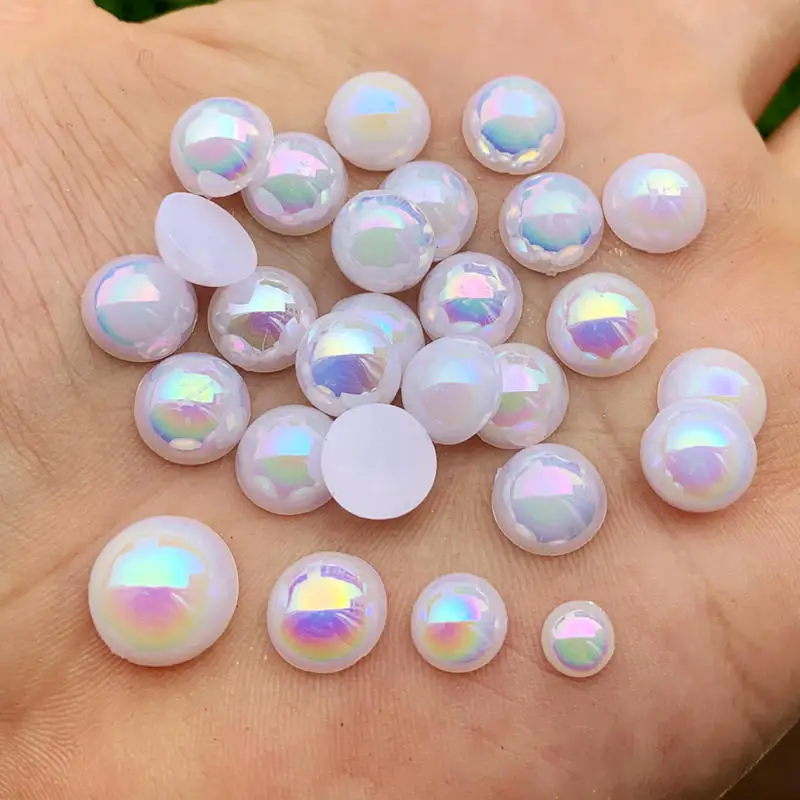 

Акриловые Пришивные АВ бусины из белого искусственного жемчуга, 6/8/10/12 мм, АБС, круглые стразы, отделка «сделай сам», кнопка для свадебного платья-Z59