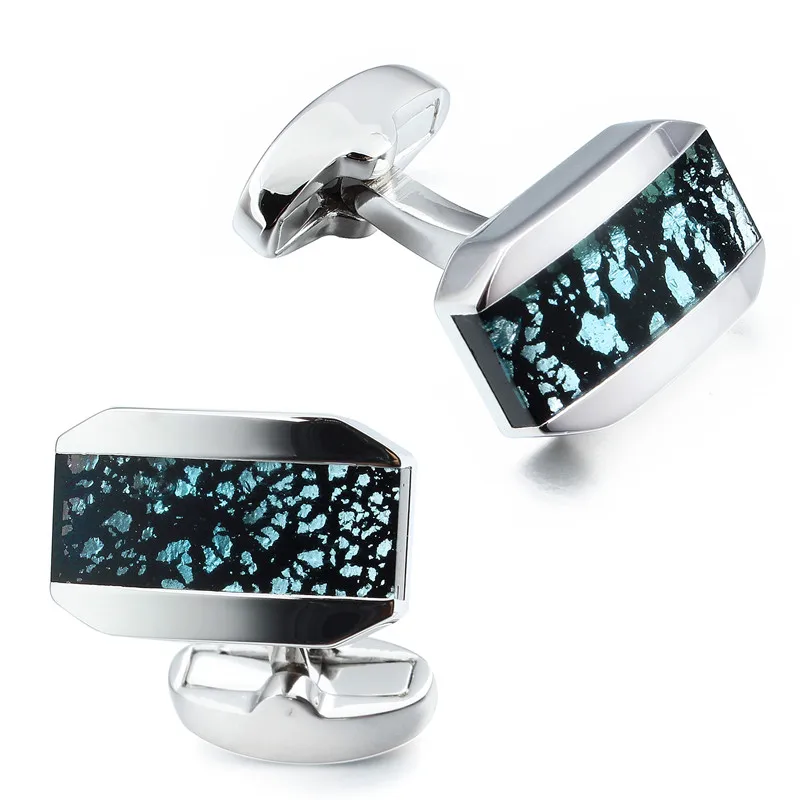 Cufflinks For Men with Gift Box, Handmade with Dichroic glass, Match Suits Cuffs Daily Use Dress for Ordinary Men
