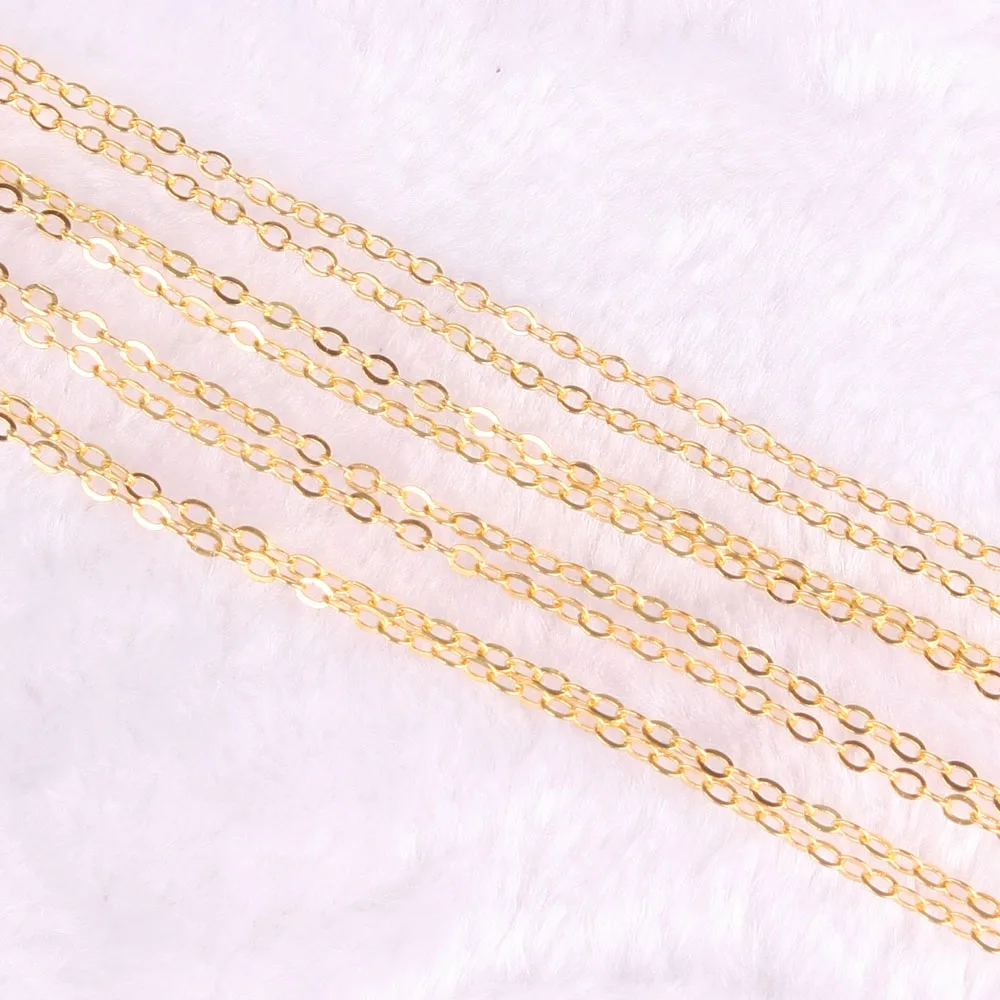 Big Promotion! 100pcs/lot wholesale Goldenss plated necklace fashion jewelry Accessories Chain 1mm Necklace Free Shipping