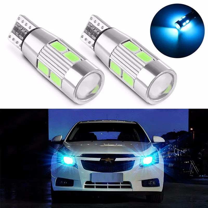 4 PCS Car Styling De Voiture Auto LED T10 194 W5W Canbus 10 SMD 5630 Ampoule LED Pas erreur LED Lumiere Parking T10 LED Side