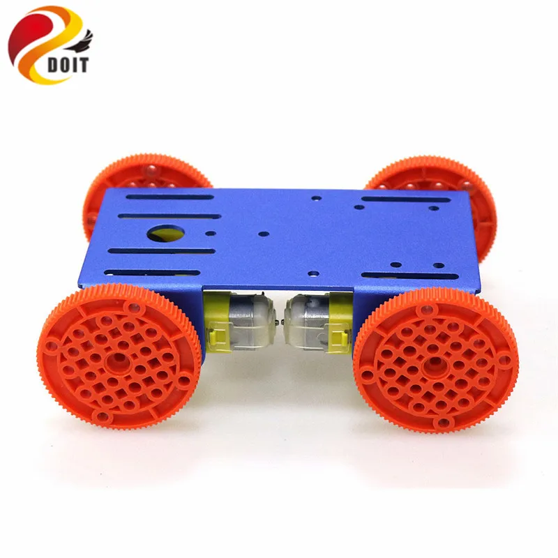 Chassi robô inteligente 4wd, modelo de carro com 4 peças, motor tt, placa de metal para arduino nodemcu raspberry pie, peças de brinquedo diy rc c101