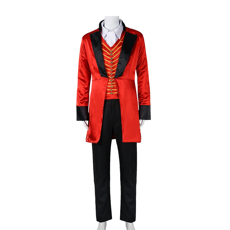 

Hot Movie The Greatest Showman Costume P.T. Barnum Cosplay Costume Outfit Version Halloween Costumes Customized