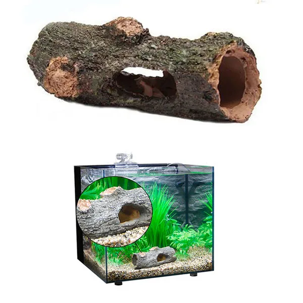 High Imitation Water Hide Hollow Trunk Tree Ornament Decoration Polyresin Hollow Trunk Tree Log Wood Fish Tank Aquarium