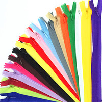 10 pieces #3 60 cm (24 inch) nylon invisible soft tulle coil zipper sewing (color please choose)