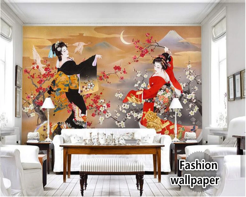 beibehang 3d wallpaper Customize any size wallpaper under the dancing long dress beautiful fashion beauty figure painting tapety