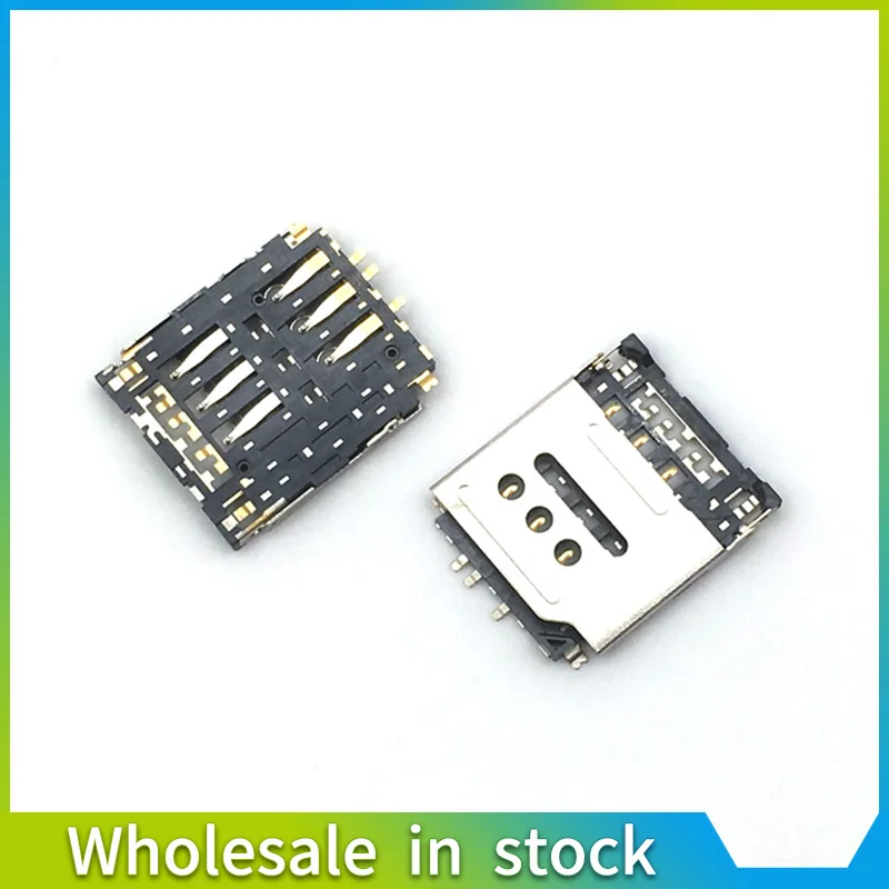 1 stks/partij voor Huawei Ascend G6 G6-T00 U00 C00 G535 Sim Reader kaarthouder Lade Slot connector socket op moederbord