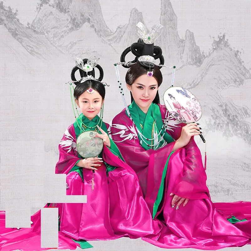 Legend of Chong Er Thematic Photography Costume Hanfu for Mum-Daughter Cos Hanfu for TV Play Jin Prince Chong Er's Preach