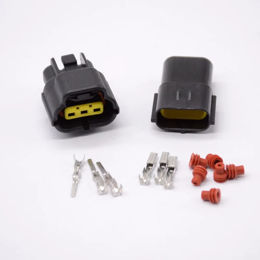 

1 set 3 Pin Way Waterproof Wire Connector Plug Car Auto Sealed Electrical Set Car Truck connectors