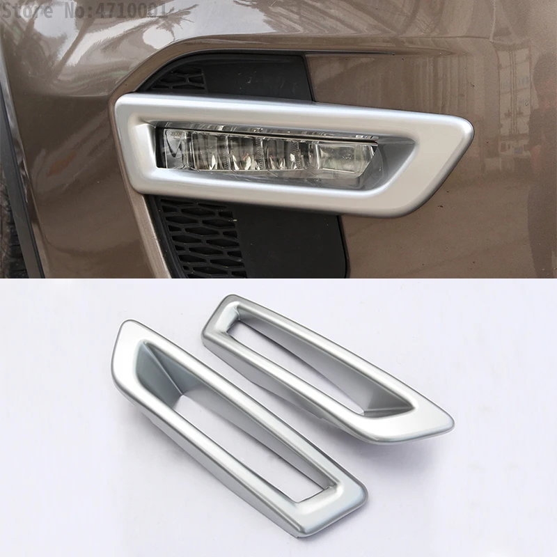 ABS Chrome Car Head Front Fog Lamp Light Cover Trim For Land Rover Discovery Sport 2015-2017 Auto Accessories