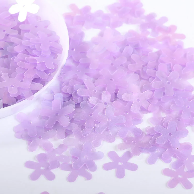 10g/Pack 3-14mm Matte Purple Star Flower Plum Shell Shapes Sequins Paillettes Wedding Decoration Confetti Glitter Accessories