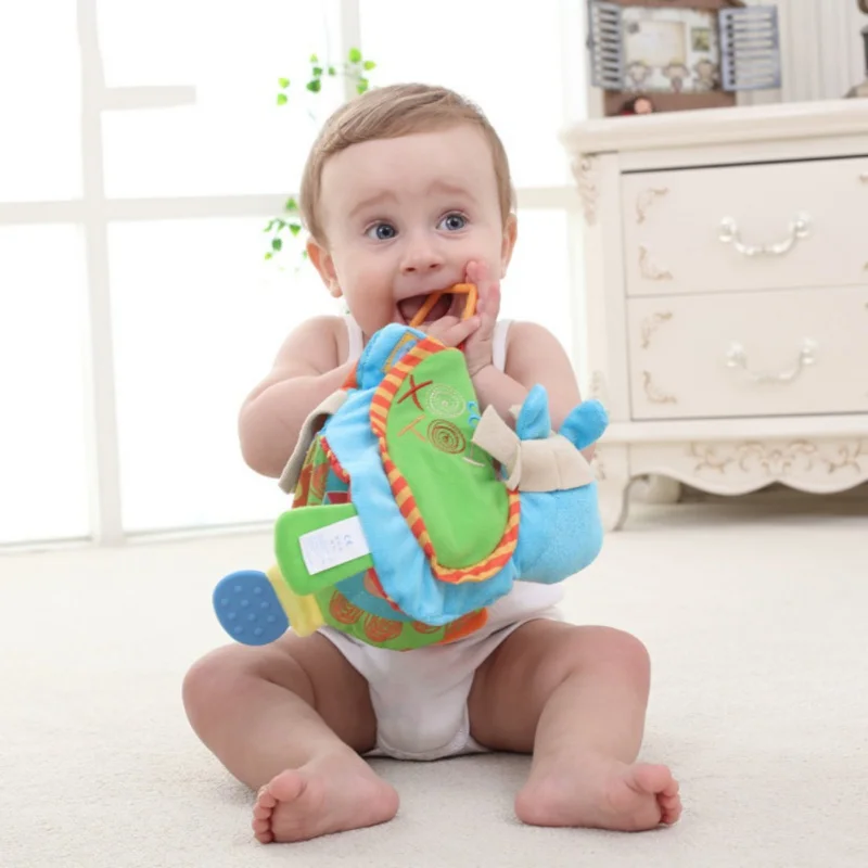 2021 neugeborenen Baby Rasseln Beißring Spielzeug Nette Esel Tier Tuch Buch Für Kleinkinder Lern Frühe Bildung Spielzeug Neue