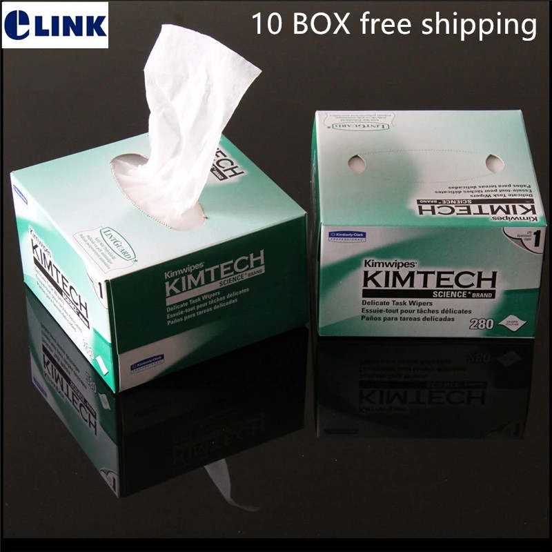 

Fiber Optic Kimwipes Cleaning Wipes 10 box for fiber connector,optic Fiber Kimperly wipes,dust-free paper,fiber cleeaner Kimtech