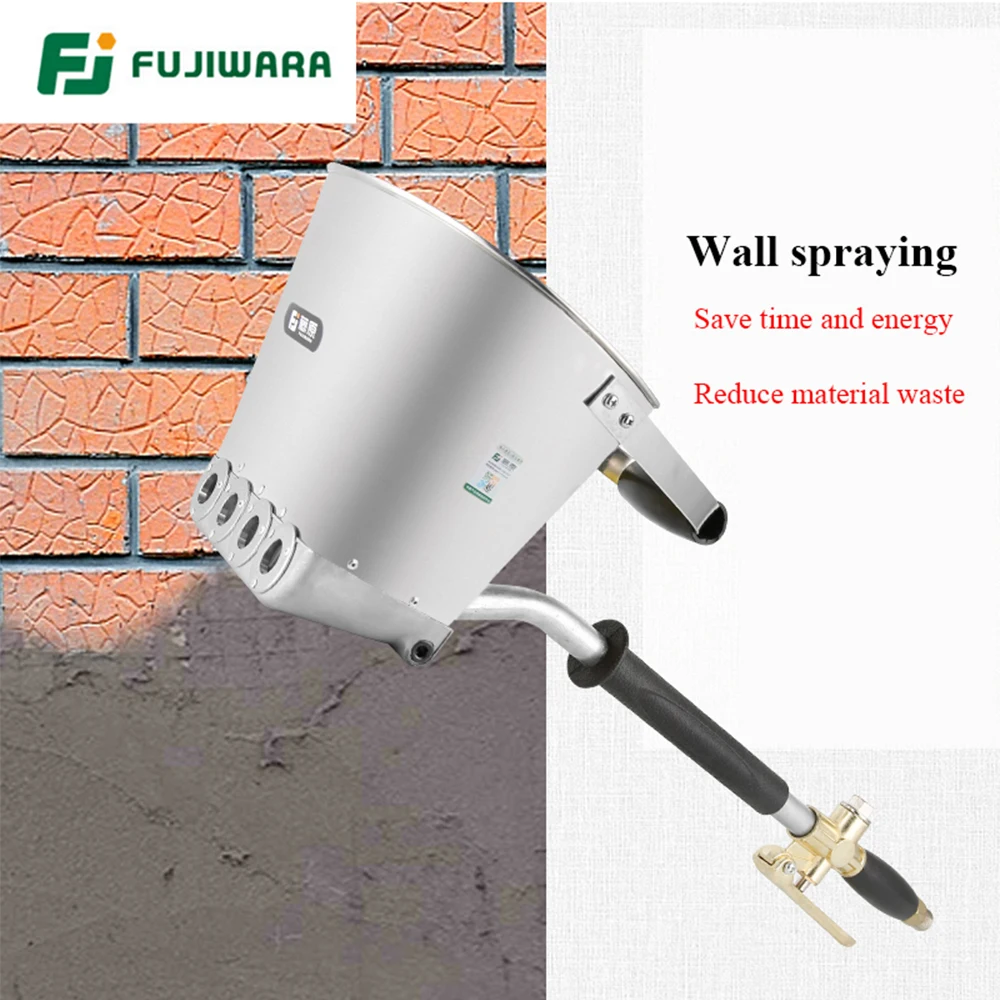 FUJIWARA 3.5L Pneumatic Cement Mortar Spray Gun Wall Rapid Blasting Mortar Cement Wall Machine Wall A