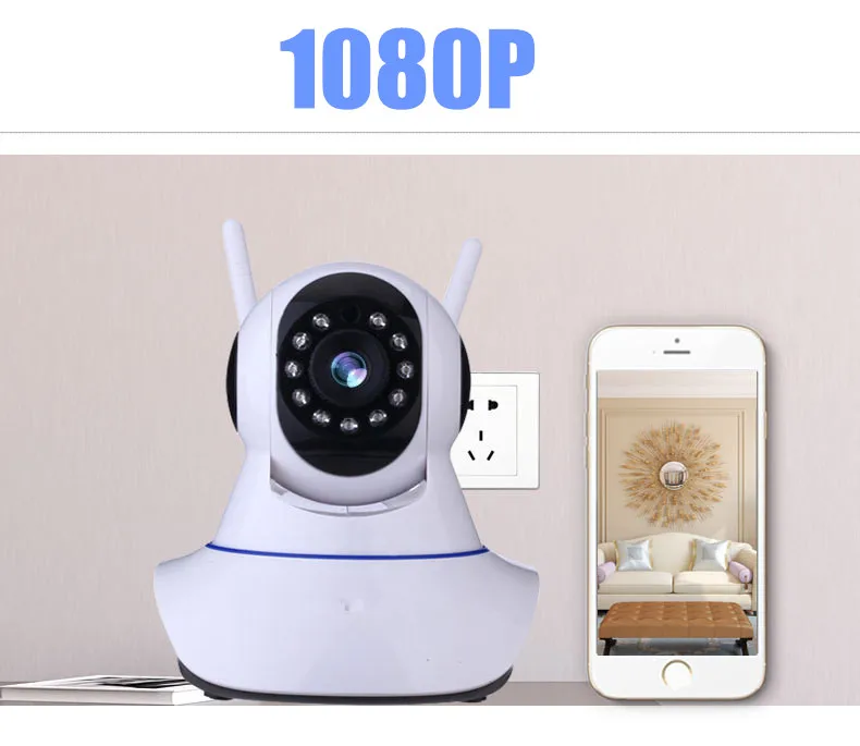 NEW 1080P IP Camera Wireless Home Security IP Camera Surveillance Camera Wifi Night Vision CCTV Camera Baby Monitor 1920*1080