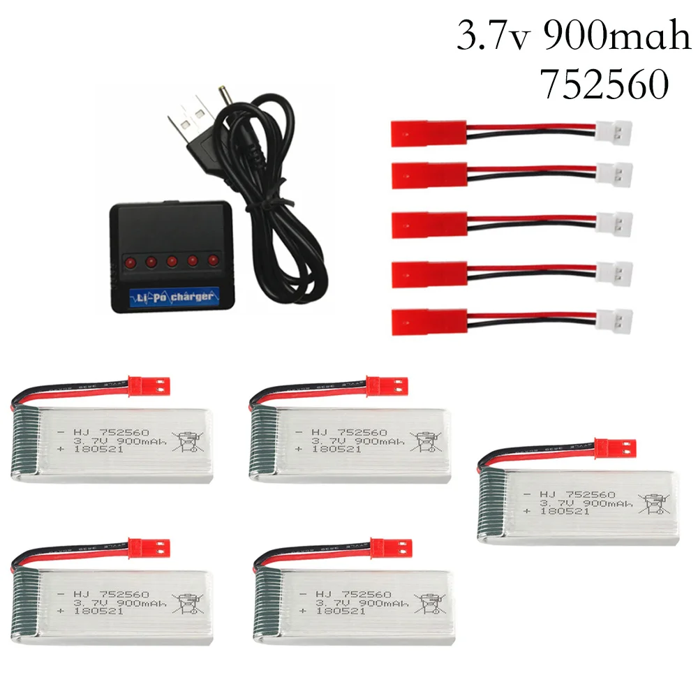 

3.7V 900mah lipo Battery For 8807 8807w A6 A6W Rc Quadcopter Spare Parts 5in1 Balance Charger Lipo Battery Accessories Rc Drones