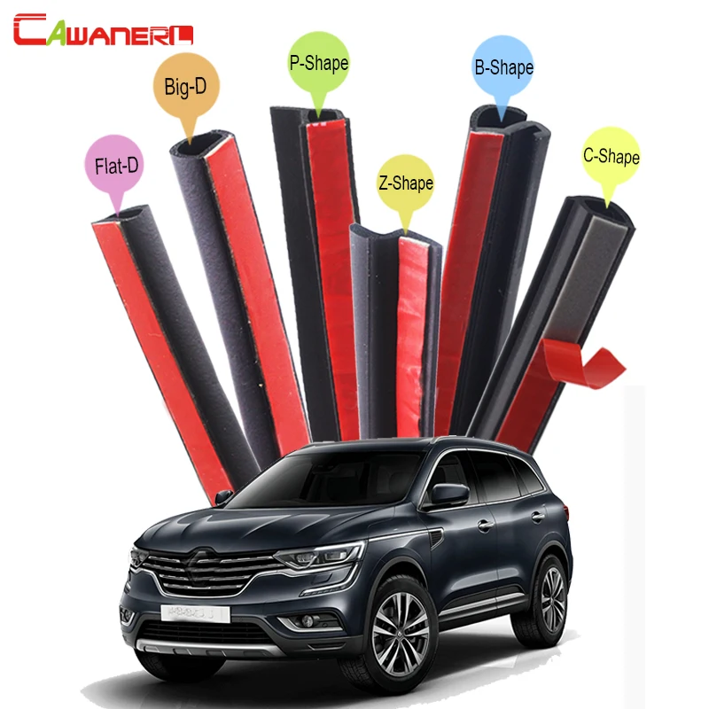 Cawanerl Car Accessories Sealing Seal Strip Kit Rubber Weatherstrip Edge For Renault Espace Koleos Duster Captur Sandero