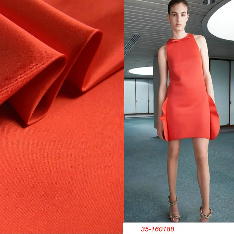 

Тяжелая шелковая шерстяная оранжевая Брюгге широкая формальная ткань для платья