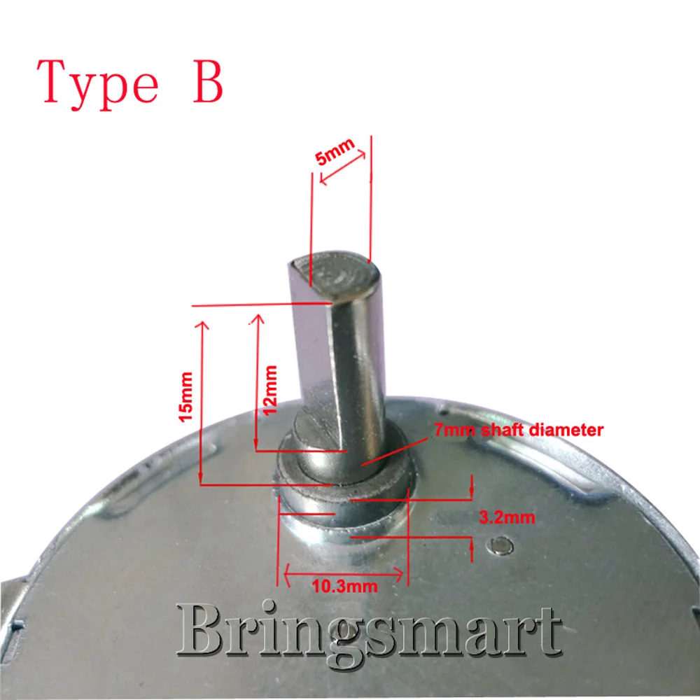 110v 220v 2.5 3 8 10 rpm Crafts Rotate Exhibition /Oscillating Fan Motor Microwave Oven Gear Motor Ac Synchronous Motor TYC-50