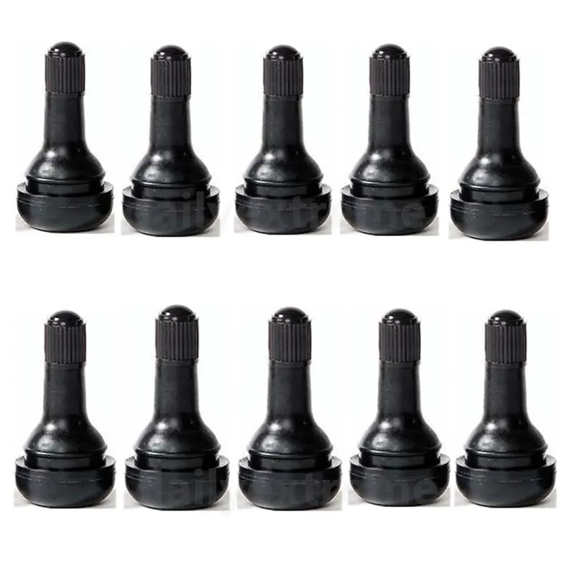 Youwinme 4Pcs Car TR415 Tire Valve Stem Snap-In 32mm Valve Hole Auto Tyre Rubber Wheel Tubeless