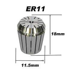 고정밀 ER11 정밀도 용수철 콜릿, CNC 밀링 머신 조각 선반 도구, 0.008mm