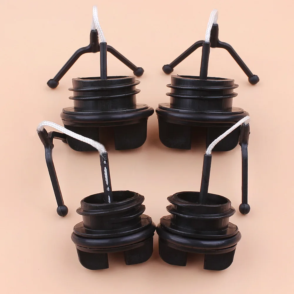 4pcs/Lot Gas Fuel Oil Cap Fit Husqvarna 50 51 55 Rancher Chainsaw Spares Parts Garden Tools motosierra gasolina бензопила