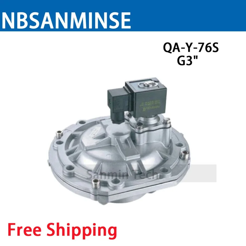 NBSANMINSE QA - Y Replaced ASCO Electromagnetic Pulse Jet Valve AC110V 220V DC12V 24V Dust Collector Solenoid Pulse Valve