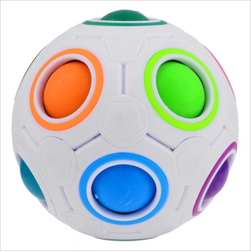 

NEW Spherical Magic Cube Toys Novelty Rainbow Football Puzzle Learning & Educational Toys For Children Kids Adult