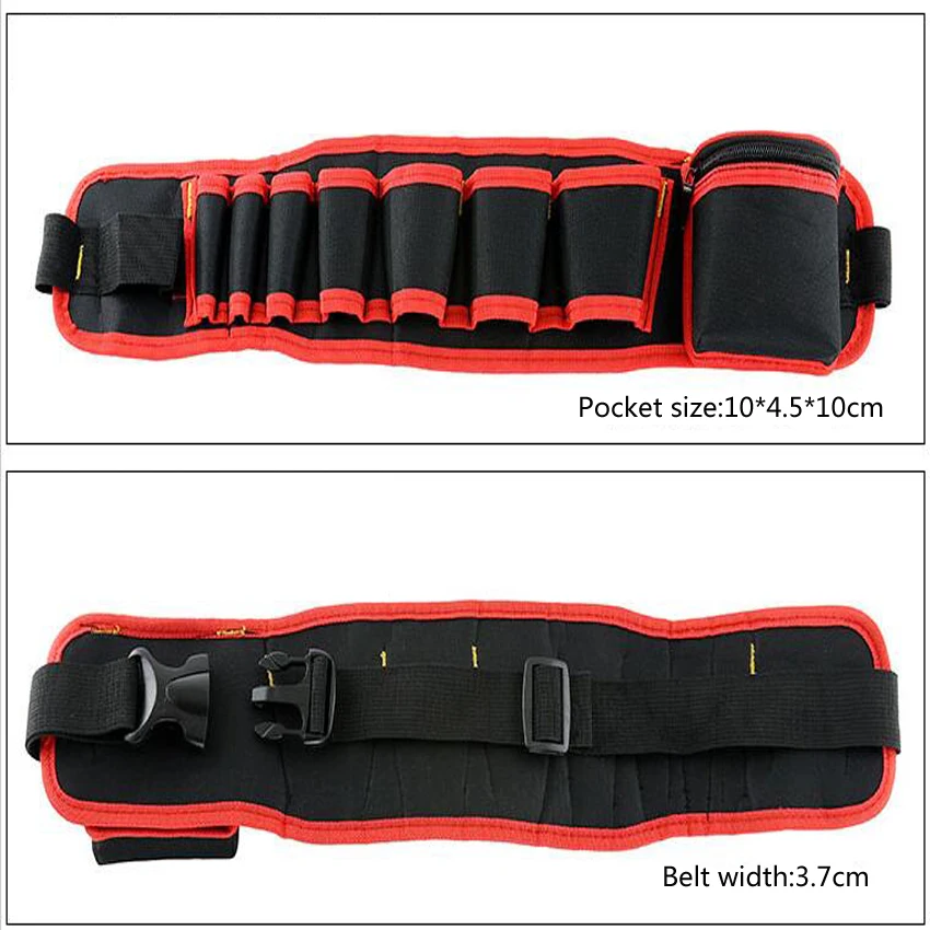 Multi-color Electricians Tool Belt Repair Pouch Pocket Tool Waist Bag Multifunctional Waterproof Carpenter Oxford cloth Tool Bag