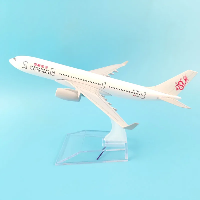 Hong Kong Dragonair 16CM Metal Alloy Aircraft model 1:400 B-HWF kids toys aircraft Birthday gift collection toys for children