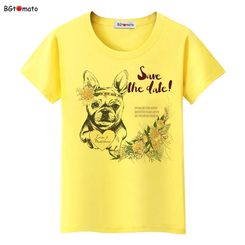 

BGtomato New!!Lovely dog series cool summer shirts Popular top tees Hot sale original brand official selling t shirts