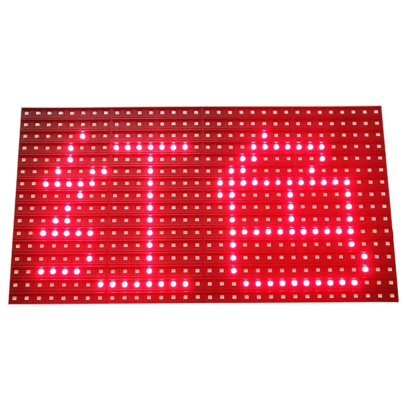 P10 Red Color Outdoor LED Billboard Display Module SMD 320*160mm 32*16 Pixels For Led Text Moving Sign High Brightness