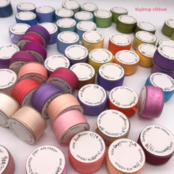 Taffeta Silk ribbon Tape for Embroidery Handcraft, 100% Real Pure Silk, Many Colors, 4mm width