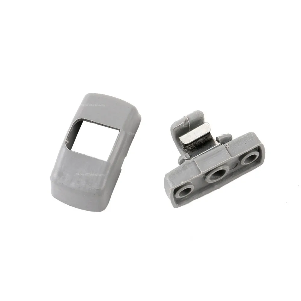 CloudFireGlory 3B0857561B 2Pcs Sharan  Grey Gray Sun Visor Sunvisor Hook Clip Bracket Hanger For Je tta Golf Passat Beetle Bora