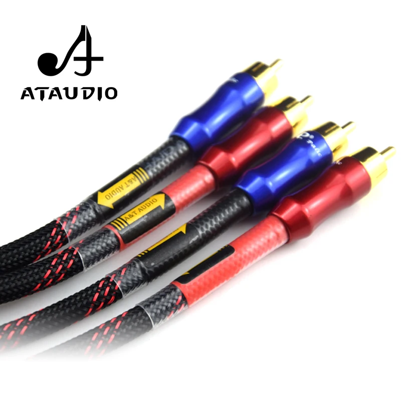 ATAUDIO HIFI Stereo Pair RCA Cable High-performance  Premium Hi-Fi Audio 2rca to 2rca Interconnect Cable