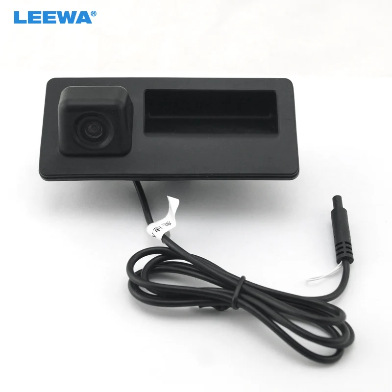 

LEEWA Car Trunk Handle CCD Reverse Camera Night Vision Rearview Camera for Audi A4 A5 S5 Q3 Q5 2013-2015 #2068