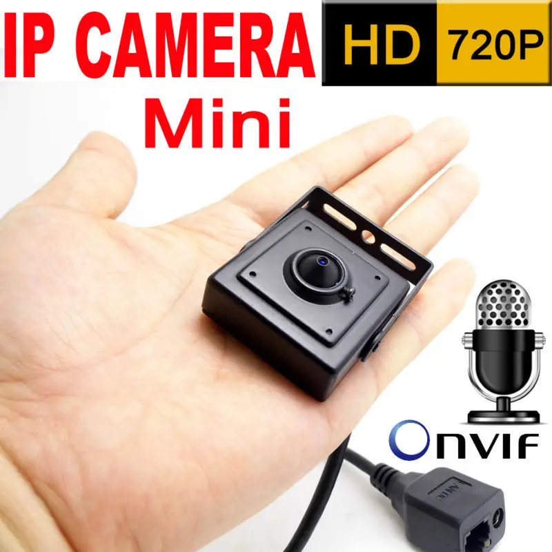 mini ip camera 720P home security system cctv surveillance small hd Built-in Microphone onvif video p2p cam micro 3.7mm lens