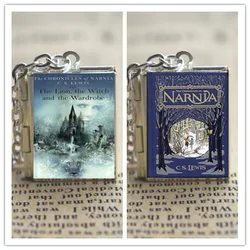 The Chronicles of Narnia Book Locket Necklace Keyring silver & BRONZE tone VISION 16