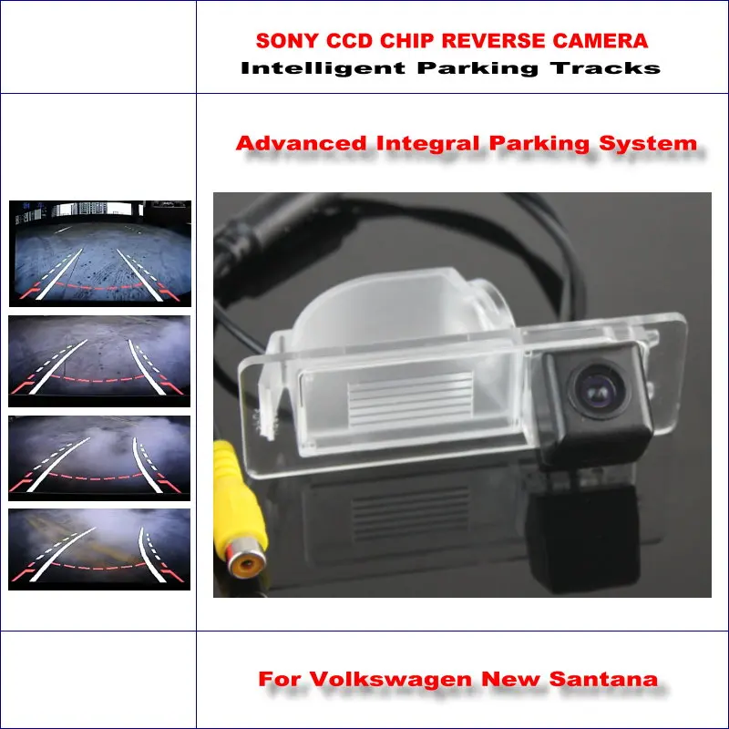 

For VW New Santana 2012-2015 Car Rear Camera Intelligent Parking Tracks Reverse Backup HD SONY NTSC RCA AUX CAM