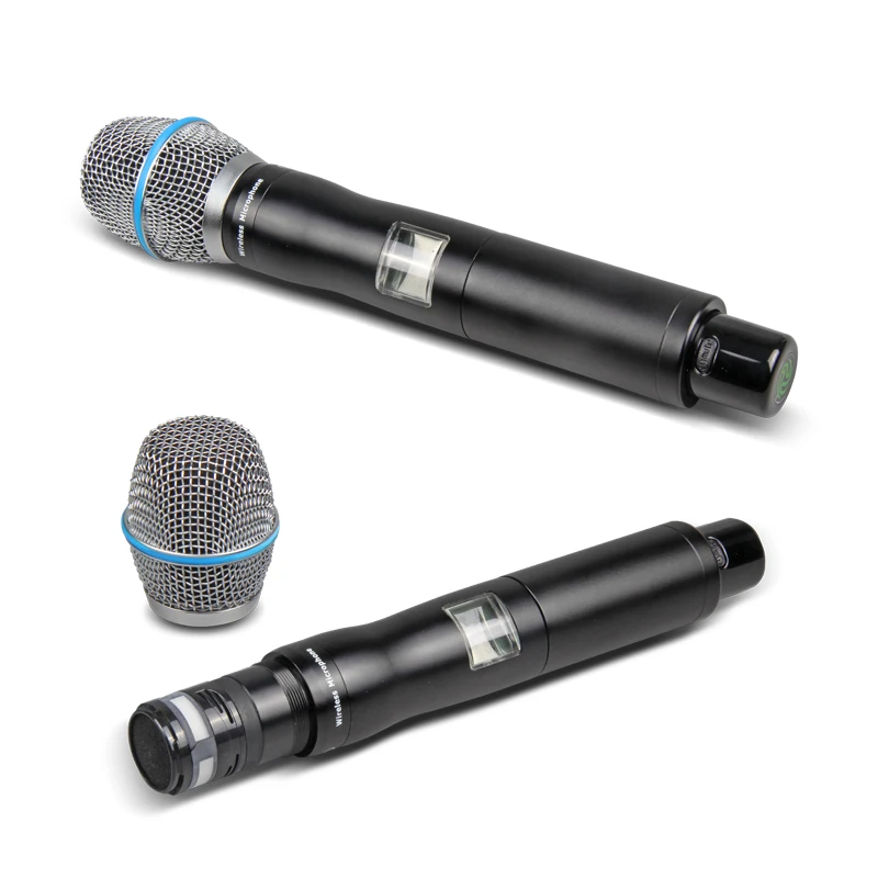 XTUGA портативная Профессиональная Беспроводная микрофонная система с беспроводным аккумулятором и ручным микрофоном для сцены церкви караоке колонки