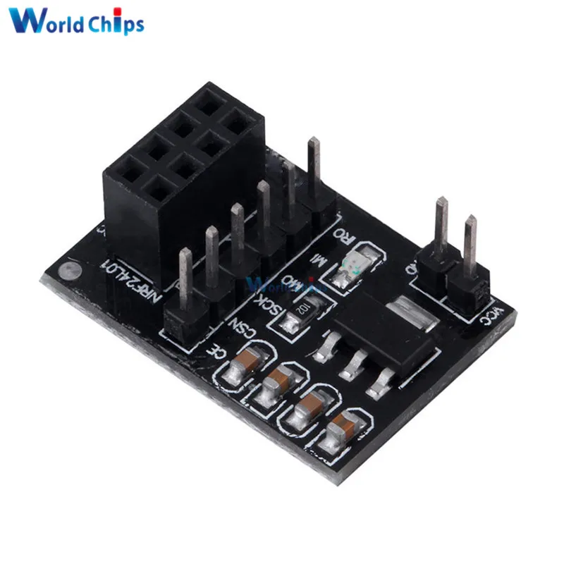 NRF24L01+ Wireless Data Transmission Module 2.4G / the NRF24L01 Upgrade Version 2Mbit/s NRF24L01 Socket Adapter Plate Board