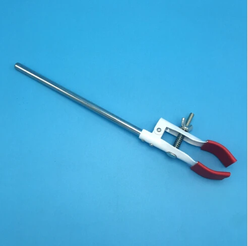Picture 5: lab clamp Flask clip Retort for laboratory use, 2Finger clamps, Rubber Coated Prong Jaws
