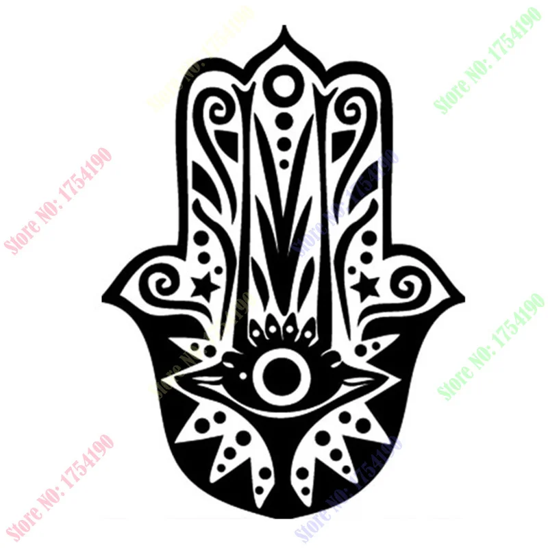 Hamsa Hand Om Yoga Buddhism Wall Stickers, Bedroom Murals Wall Say Quote Word Lettering Art Vinyl Sticker Decal Home Decor Words