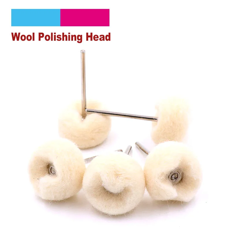 

10pcs 2.35/3mm Shank Wool Polishing Brush Grinding Buffing Wheel Grinder Brushes For Dremel Drill Rotary Tool Accessories