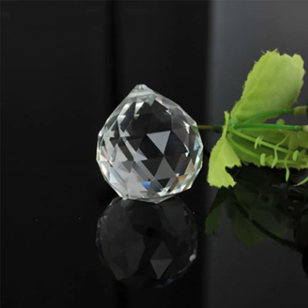 50mm/60mm/70mm/80mm/100mm Clear Cut Crystal Glass Faceted Ball Gazing Ball Crystal Sphere Prisms Suncatcher Home Hotel Decor